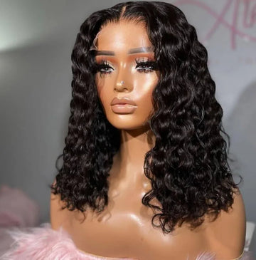 5x5 HD Lace Closure Burmese Curly Unit 200% density